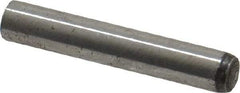 Value Collection - 4mm Diam x 24mm Pin Length Grade 8 Alloy Steel Precision Dowel Pin - Bright Finish, 1 Rounded End - Americas Industrial Supply