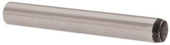 Value Collection - 4mm Diam x 30mm Pin Length Grade 8 Alloy Steel Precision Dowel Pin - Bright Finish, 1 Rounded End - Americas Industrial Supply