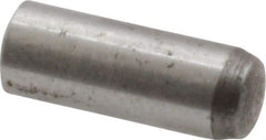 Value Collection - 5mm Diam x 14mm Pin Length Grade 8 Alloy Steel Precision Dowel Pin - Bright Finish, 1 Rounded End - Americas Industrial Supply