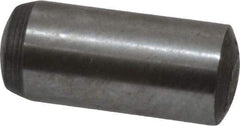Value Collection - 6mm Diam x 14mm Pin Length Grade 8 Alloy Steel Precision Dowel Pin - Bright Finish, 1 Rounded End - Americas Industrial Supply