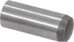 Value Collection - 6mm Diam x 16mm Pin Length Grade 8 Alloy Steel Precision Dowel Pin - Bright Finish, 1 Rounded End - Americas Industrial Supply