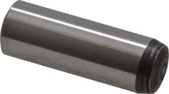 Value Collection - 6mm Diam x 18mm Pin Length Grade 8 Alloy Steel Precision Dowel Pin - Bright Finish, 1 Rounded End - Americas Industrial Supply