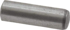 Value Collection - 6mm Diam x 20mm Pin Length Grade 8 Alloy Steel Precision Dowel Pin - Bright Finish, 1 Rounded End - Americas Industrial Supply