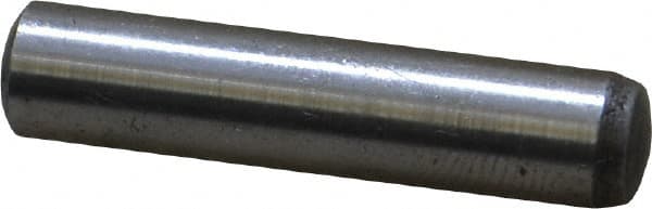 Value Collection - 6mm Diam x 28mm Pin Length Grade 8 Alloy Steel Precision Dowel Pin - Bright Finish, 1 Rounded End - Americas Industrial Supply