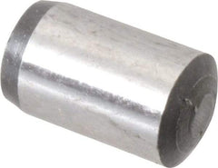 Value Collection - 8mm Diam x 14mm Pin Length Grade 8 Alloy Steel Precision Dowel Pin - Bright Finish, 1 Rounded End - Americas Industrial Supply