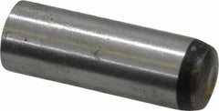 Value Collection - 8mm Diam x 24mm Pin Length Grade 8 Alloy Steel Precision Dowel Pin - Bright Finish, 1 Rounded End - Americas Industrial Supply