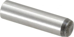 Value Collection - 8mm Diam x 32mm Pin Length Grade 8 Alloy Steel Precision Dowel Pin - Bright Finish, 1 Rounded End - Americas Industrial Supply