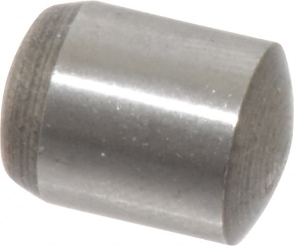 Value Collection - 10mm Diam x 14mm Pin Length Grade 8 Alloy Steel Precision Dowel Pin - Bright Finish, 1 Rounded End - Americas Industrial Supply