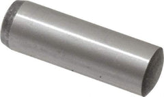 Value Collection - 10mm Diam x 32mm Pin Length Grade 8 Alloy Steel Precision Dowel Pin - Bright Finish, 1 Rounded End - Americas Industrial Supply