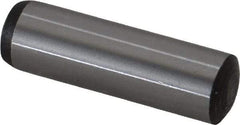 Value Collection - 10mm Diam x 34mm Pin Length Grade 8 Alloy Steel Precision Dowel Pin - Bright Finish, 1 Rounded End - Americas Industrial Supply