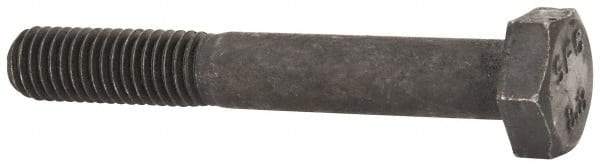 Value Collection - M10x1.50mm Metric Coarse, 70mm Length Under Head Hex Head Cap Screw - Partially Threaded, Grade 8.8 Steel, Uncoated, 17mm Hex - Americas Industrial Supply