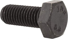 Value Collection - M12x1.75mm Metric Coarse, 30mm Length Under Head Hex Head Cap Screw - Fully Threaded, Grade 8.8 Steel, Uncoated, 19mm Hex - Americas Industrial Supply