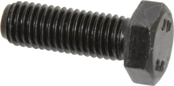 Value Collection - M12x1.75mm Metric Coarse, 35mm Length Under Head Hex Head Cap Screw - Fully Threaded, Grade 8.8 Steel, Uncoated, 19mm Hex - Americas Industrial Supply