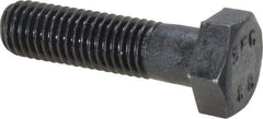 Value Collection - M12x1.75mm Metric Coarse, 45mm Length Under Head Hex Head Cap Screw - Partially Threaded, Grade 8.8 Steel, Uncoated, 19mm Hex - Americas Industrial Supply