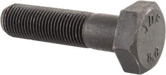 Value Collection - M10x1.00mm Metric Fine, 40mm Length Under Head Hex Head Cap Screw - Partially Threaded, Grade 8.8 Steel, Uncoated, 17mm Hex - Americas Industrial Supply
