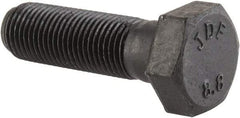 Value Collection - M12x1.25mm Metric Fine, 40mm Length Under Head Hex Head Cap Screw - Partially Threaded, Grade 8.8 Steel, Uncoated, 19mm Hex - Americas Industrial Supply