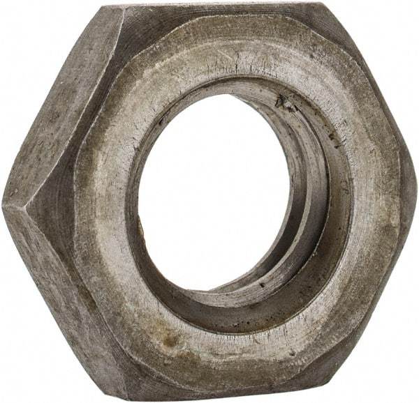 Value Collection - M10x1.50 Steel Right Hand Hex Jam Nut - 17mm Across Flats, 5mm High, Uncoated - Americas Industrial Supply