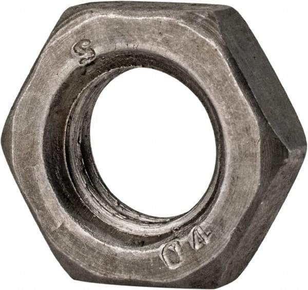 Value Collection - M12x1.75 Steel Right Hand Hex Jam Nut - 19mm Across Flats, 6mm High, Uncoated - Americas Industrial Supply