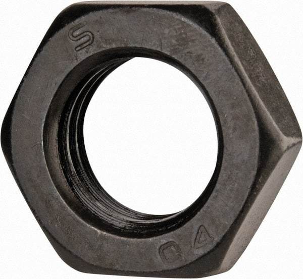 Value Collection - M16x2.00 Steel Right Hand Hex Jam Nut - 24mm Across Flats, 8mm High, Uncoated - Americas Industrial Supply