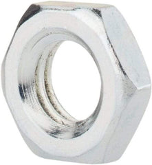 Value Collection - M8x1.25 Steel Right Hand Hex Jam Nut - 13mm Across Flats, 4mm High, Zinc-Plated Finish - Americas Industrial Supply