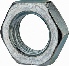 Value Collection - M24x3.00 Steel Right Hand Hex Jam Nut - 36mm Across Flats, 12mm High, Zinc-Plated Finish - Americas Industrial Supply