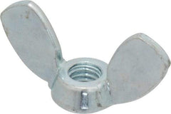 Value Collection - M6x1.00, Zinc Plated, Iron Standard Wing Nut - 2.7mm Wing Span, 15mm Wing Span - Americas Industrial Supply