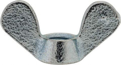 Value Collection - M8x1.25, Zinc Plated, Iron Standard Wing Nut - 3.6mm Wing Span, 18mm Wing Span - Americas Industrial Supply