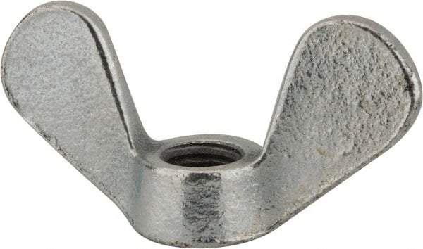 Value Collection - M12x1.75, Zinc Plated, Iron Standard Wing Nut - 5.6mm Wing Span, 31mm Wing Span - Americas Industrial Supply