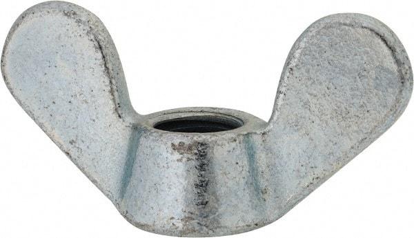 Value Collection - M20x2.50, Zinc Plated, Iron Standard Wing Nut - 7mm Wing Span, 44mm Wing Span - Americas Industrial Supply