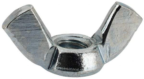 Value Collection - M5x0.80, Zinc Plated, Iron Standard Wing Nut - 2.3mm Wing Span, 11mm Wing Span - Americas Industrial Supply