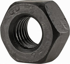 Value Collection - M18x2.50 Metric Coarse Steel Right Hand Heavy Hex Nut - 32.95mm Across Flats, 18mm High, Uncoated - Americas Industrial Supply