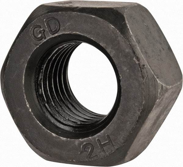 Value Collection - M20x2.50 Steel Right Hand Heavy Hex Nut - 37.29mm Across Flats, 20mm High, Uncoated - Americas Industrial Supply