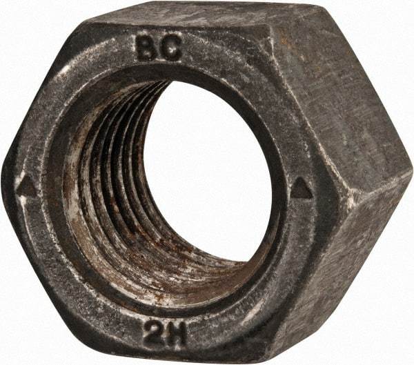 Value Collection - M22x2.50 Steel Right Hand Heavy Hex Nut - 39.55mm Across Flats, 23mm High, Uncoated - Americas Industrial Supply