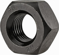 Value Collection - M24x3.00 Steel Right Hand Heavy Hex Nut - 45.2mm Across Flats, 24mm High, Uncoated - Americas Industrial Supply