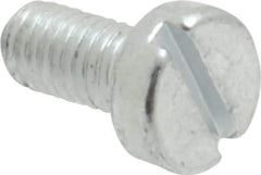 Value Collection - M3x0.50, 6mm Length Under Head Slotted Drive Machine Screw - Cheese Head, Grade 4.8 Steel, Zinc-Plated Finish, Without Washer - Americas Industrial Supply