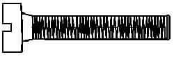 Value Collection - M2.5x0.45, 4mm Length Under Head Slotted Drive Machine Screw - Cheese Head, Grade 4.8 Steel, Zinc-Plated Finish, Without Washer - Americas Industrial Supply