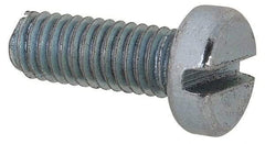 Value Collection - M3x0.50, 8mm Length Under Head Slotted Drive Machine Screw - Cheese Head, Grade 4.8 Steel, Zinc-Plated Finish, Without Washer - Americas Industrial Supply