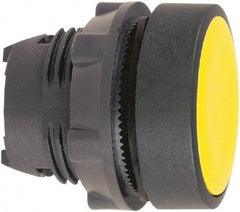 Schneider Electric - 22mm Mount Hole, Flush, Pushbutton Switch Only - Round, Yellow Pushbutton, Nonilluminated, Momentary (MO) - Americas Industrial Supply