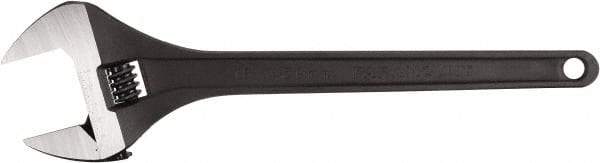 Paramount - 2-3/4" Jaw Capacity, 24" Standard Adjustable Wrench - Chrome Vanadium Steel, Black Finish - Americas Industrial Supply