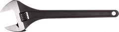 Paramount - 2-3/4" Jaw Capacity, 24" Standard Adjustable Wrench - Chrome Vanadium Steel, Black Finish - Americas Industrial Supply