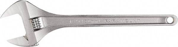 Paramount - 2-3/4" Jaw Capacity, 24" Standard Adjustable Wrench - Chrome Vanadium Steel, Chrome Finish - Americas Industrial Supply