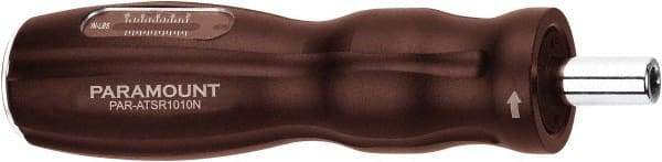 Paramount - 20 to 100 In/Lb, Adjustable Torque Limiting Screwdriver - 5-9/16" OAL, 1/4" Drive, 5 In/Lb Graduation - Americas Industrial Supply