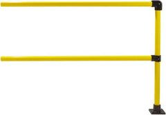 Hollaender - 6' Long x 6-1/2" High, Steel & Aluminum Extension Railing - 1.9" Pipe, Includes Sub Assembled Post, 2 Horizontal Rails, Bag with 1 Flange, Instructions, Assembly Tool - Americas Industrial Supply