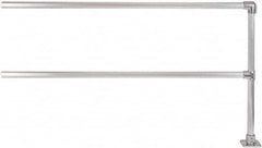Hollaender - 8' Long x 6-1/2" High, Aluminum Extension Railing - 1.9" Pipe, Includes Sub Assembled Post, 2 Horizontal Rails, Bag with 1 Flange, Instructions, Assembly Tool - Americas Industrial Supply