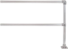 Hollaender - 6' Long x 6-1/2" High, Aluminum Extension Railing - 1.9" Pipe, Includes Sub Assembled Post, 2 Horizontal Rails, Bag with 1 Flange, Instructions, Assembly Tool - Americas Industrial Supply
