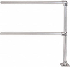Hollaender - 4' Long x 6-1/2" High, Aluminum Extension Railing - 1.9" Pipe, Includes Sub Assembled Post, 2 Horizontal Rails, Bag with 1 Flange, Instructions, Assembly Tool - Americas Industrial Supply