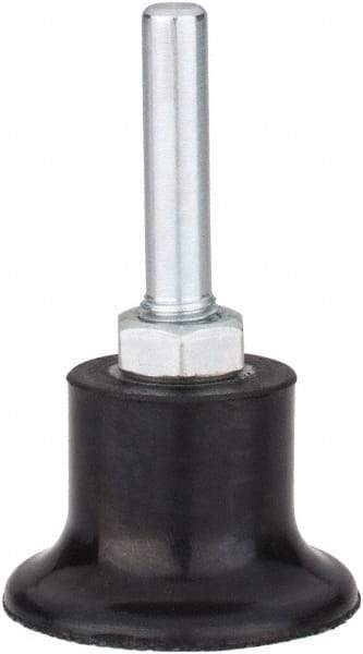 Tru-Maxx - 1-1/2" Diam Quick-Change Type P Disc Backing Pad - 1/4" Shank Diam, Medium Density, 30,000 RPM, Quick-Lok Compatible - Americas Industrial Supply