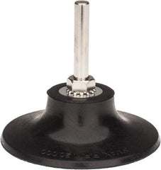 Tru-Maxx - 3" Diam Quick-Change Type R Disc Backing Pad - 1/4" Shank Diam, Soft Density, 20,000 RPM, Quick-Lok Compatible - Americas Industrial Supply
