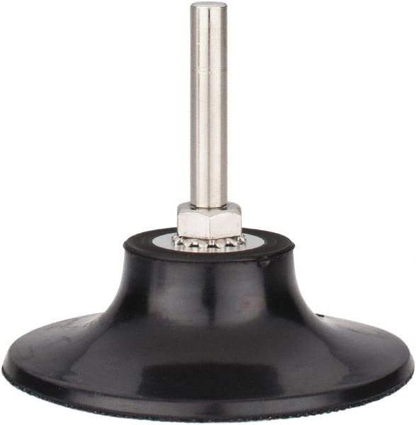 Tru-Maxx - 3" Diam Quick-Change Type S Disc Backing Pad - 1/4" Shank Diam, Hard Density, 20,000 RPM, Quick-Lok Compatible - Americas Industrial Supply