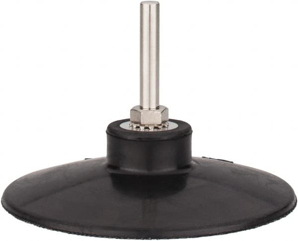 Tru-Maxx - 4" Diam Quick-Change Type S Disc Backing Pad - 1/4" Shank Diam, Medium Density, 10,000 RPM, Quick-Lok Compatible - Americas Industrial Supply